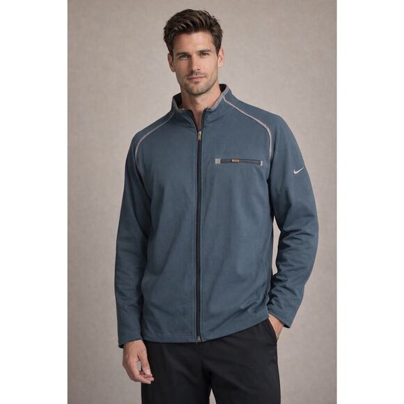 Nike Other - Nike Men’s Full-Zip Performance Jacket – Size Large – Blue/Gray Trim